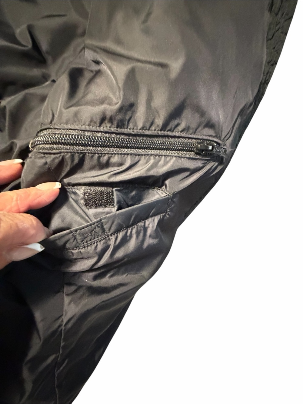 Lands End Goosedown Long Black Quilted Puffer Coat Womens Sz Med - Picture 7 of 14